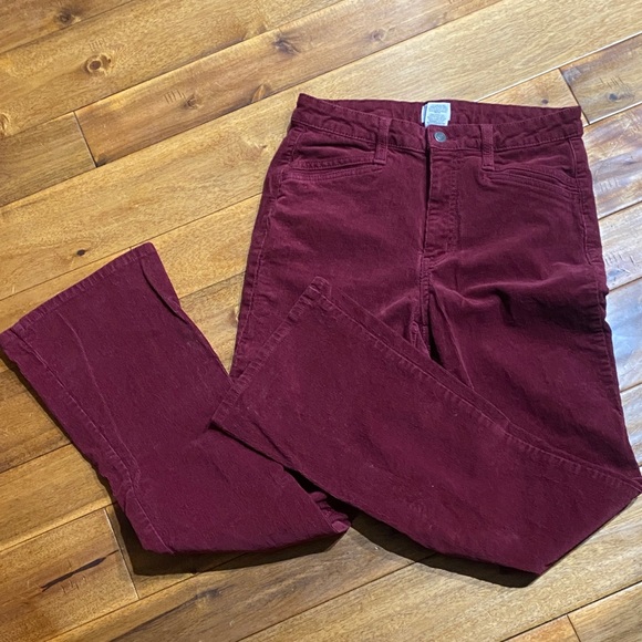 Time & Tru Denim - Time & Tru Corduroy Blue Jeans Burgundy